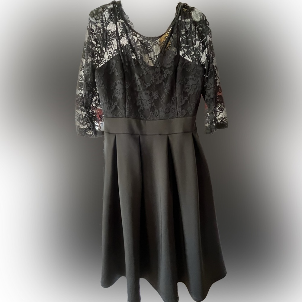 Miusol Black Lace Dress - Size XL